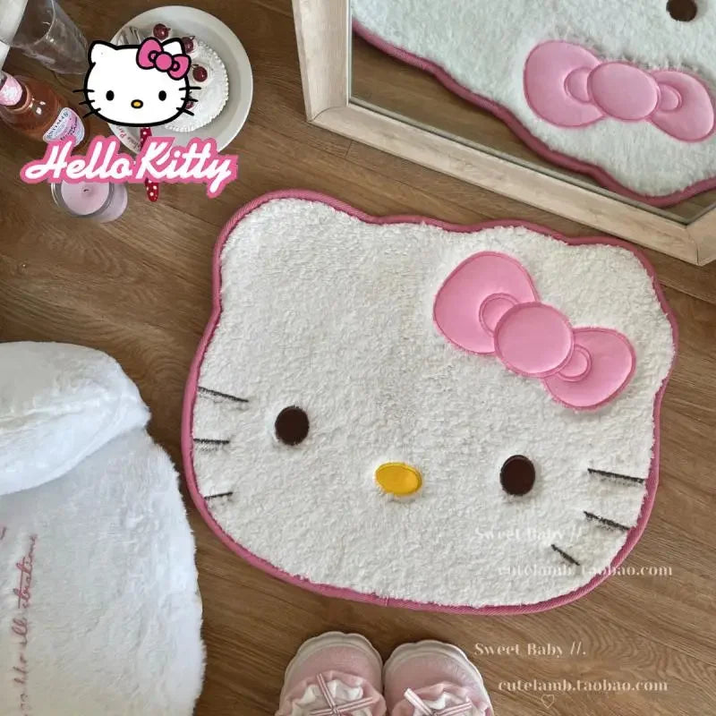 Fluffy Cat Face Door Mat