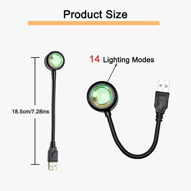 Rainbow Glow Sunset Lamp