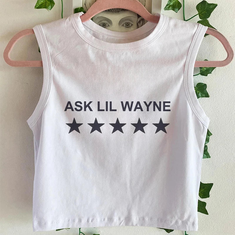 Chic Star Print Crop Top